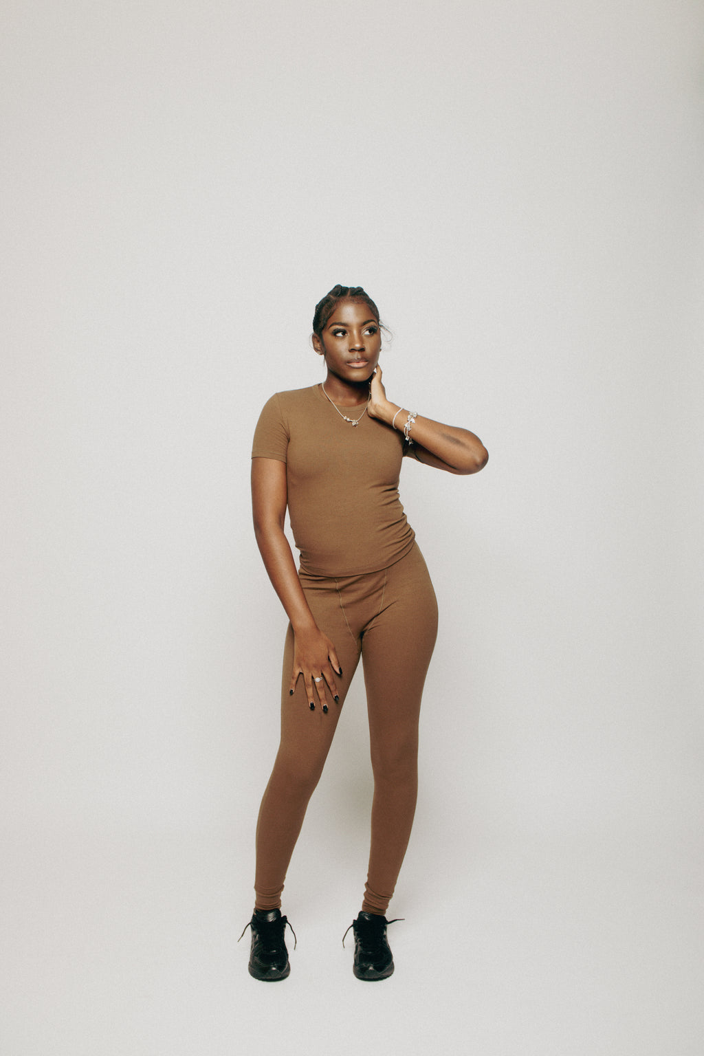 Ribbed Lounge Set : Espresso