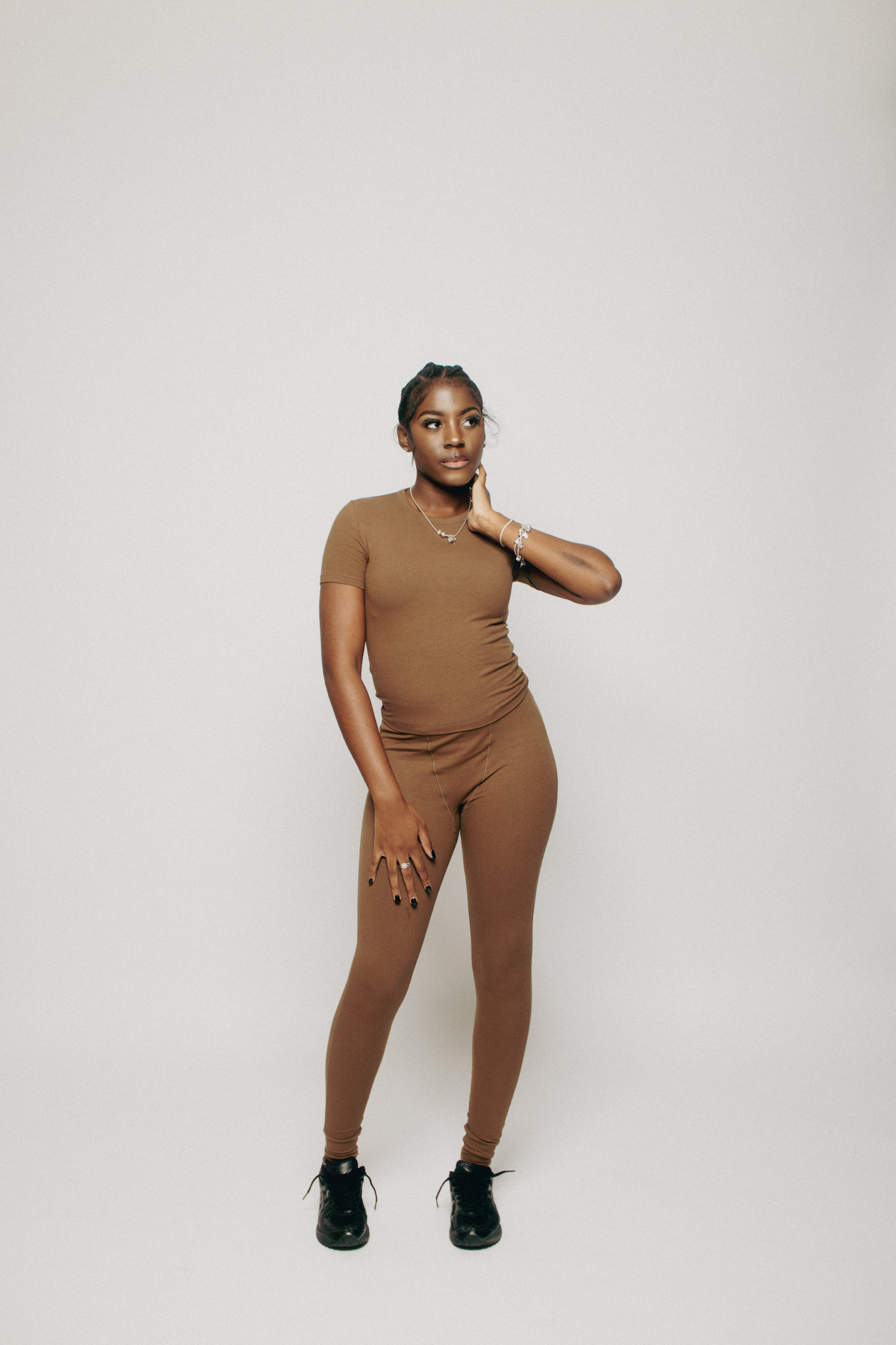 Ribbed Lounge Set : Espresso